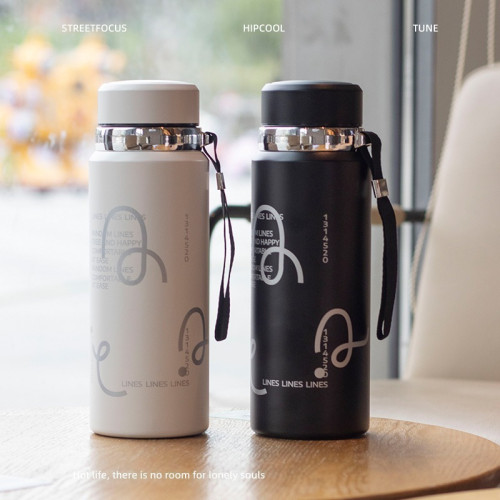 大容量背帶運動保溫杯子可攜式隨行雙飲旅行喝水保溫杯杯學生大肚壺 大容量背帶運動保溫杯子可攜式隨行雙飲旅行喝水保溫杯杯學生大肚壺