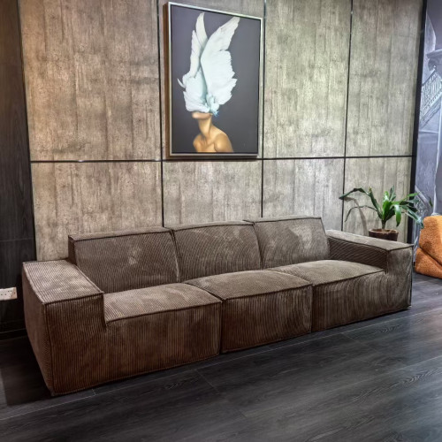 真空壓縮模塊沙發燈芯絨布藝豆腐塊沙發全海綿定型家具直排 真空壓縮模塊沙發燈芯絨布藝豆腐塊沙發全海綿定型家具直排