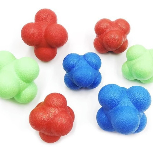 大號高難度橡膠反應訓練球六角敏捷變向球敏捷速度多向反彈變向球 大號高難度橡膠反應訓練球六角敏捷變向球敏捷速度多向反彈變向球