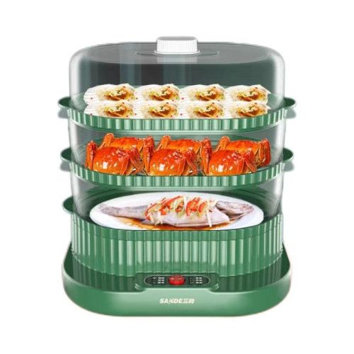 電蒸鍋家用一體多功能蒸汽鍋三層大容量多層蒸鍋電蒸箱電蒸鍋 電蒸鍋家用一體多功能蒸汽鍋三層大容量多層蒸鍋電蒸箱電蒸鍋