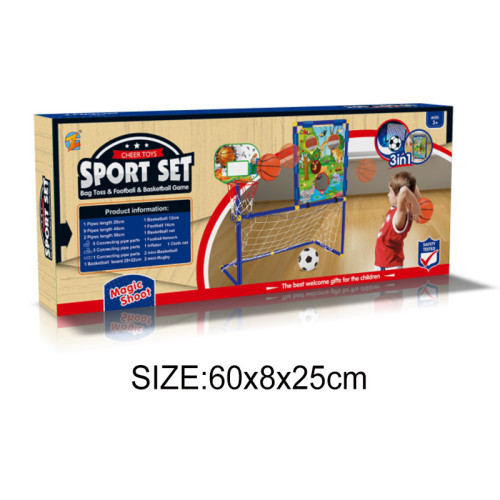 兒童三合一籃球架足球門沙包架飛盤投擲遊戯飛碟親子戶外運動玩具 兒童三合一籃球架足球門沙包架飛盤投擲遊戯飛碟親子戶外運動玩具