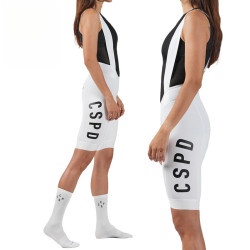 騎行背帶褲男女黑白色自行車公路車運動五分背帶騎行短褲男女公路