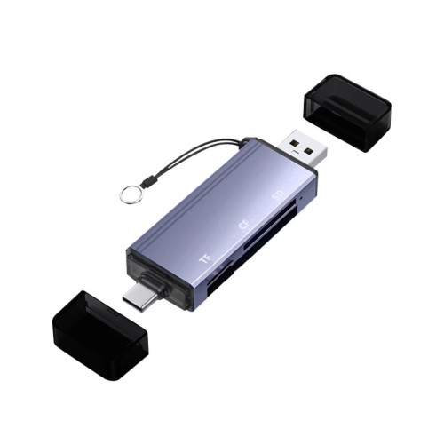USB3.0電腦typec手機內存卡讀卡器CF卡相機SD儲存卡TF多功能TypeC