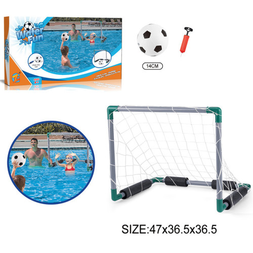 水上足球雙人競技戶外泳池戯水兒童水足球門可攜式折曡幼兒園足球網 水上足球雙人競技戶外泳池戯水兒童水足球門可攜式折曡幼兒園足球網