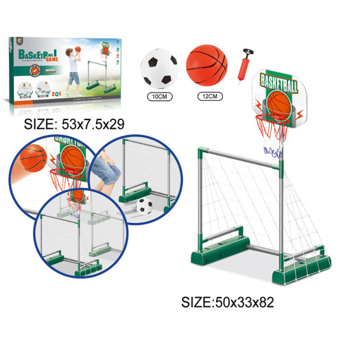 兒童移動足球門籃球架二合一可拆卸室內室外框架訓練投籃架足球網 兒童移動足球門籃球架二合一可拆卸室內室外框架訓練投籃架足球網