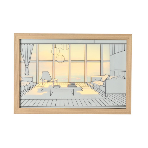 相框畫燈光畫小夜燈 led擺件裝飾壁畫燈客廳臥室觸控光影 相框畫燈光畫小夜燈 led擺件裝飾壁畫燈客廳臥室觸控光影