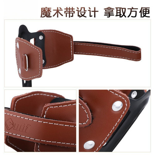 自行車復古牛皮機車小布折曡車牛皮水杯架合金支架山地車裝水杯架 自行車復古牛皮機車小布折曡車牛皮水杯架合金支架山地車裝水杯架