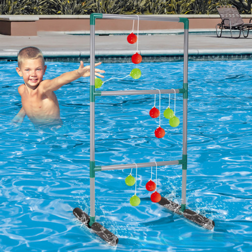 兒童戯水玩具水上樓梯階梯架拋球高爾夫階梯架戶外水上競技拋擲球 兒童戯水玩具水上樓梯階梯架拋球高爾夫階梯架戶外水上競技拋擲球