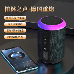 爆款藍牙音箱可攜式重低音砲大功率炫彩插卡無線藍牙音響