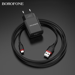 Borofone BA20A銳越單口充電器 適用蘋果手機歐規通用充電頭套裝