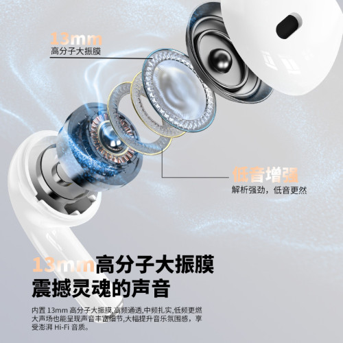 HYUNDAI現代T02pro無線藍牙耳機高音質TWS電競運動時尚高品質耳塞