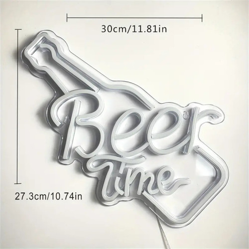 BeerTime造型USB供電酒吧氛圍霓虹燈派對生日可調光 BeerTime造型USB供電酒吧氛圍霓虹燈派對生日可調光