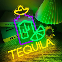 龍舌蘭造型霓虹燈酒吧裝飾USB家庭庭和派對氛圍的多用途裝飾壁燈