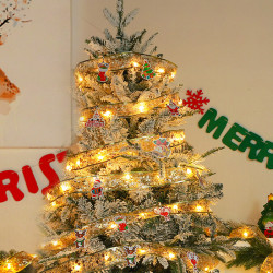 聖誕節絲帶綢緞led燈串christmas氛圍聖誕樹裝飾場景布置掛件用品