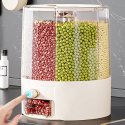 五穀雜糧分格米桶家用食品級密封罐收納盒防蟲防潮米缸箱儲存容器