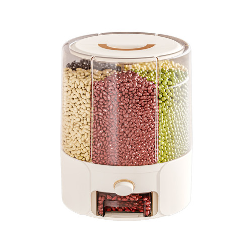 五穀雜糧分格米桶家用食品級密封罐收納盒防蟲防潮米缸箱儲存容器 五穀雜糧分格米桶家用食品級密封罐收納盒防蟲防潮米缸箱儲存容器