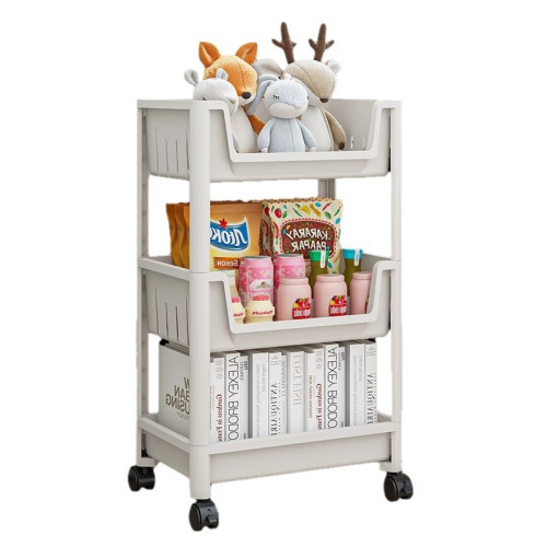 小推車置物架家用零食落地多層客廳收納書包架移動廚房果蔬菜籃子 小推車置物架家用零食落地多層客廳收納書包架移動廚房果蔬菜籃子