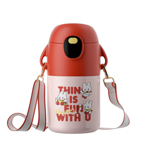 保溫杯兒童食品級316不鏽鋼高顔值女生可攜式可愛小學生吸管水杯子 保溫杯兒童食品級316不鏽鋼高顔值女生可攜式可愛小學生吸管水杯子