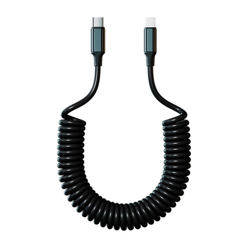 5A閃充雙TC數據線100W快充適用於蘋果16/15車用彈簧充電線加長 5A閃充雙TC數據線100W快充適用於蘋果16/15車用彈簧充電線加長