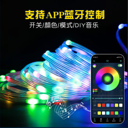 發光彩燈帶七彩爆閃燈led燈串室內聖誕樹燈串氛圍裝飾布置USB串燈