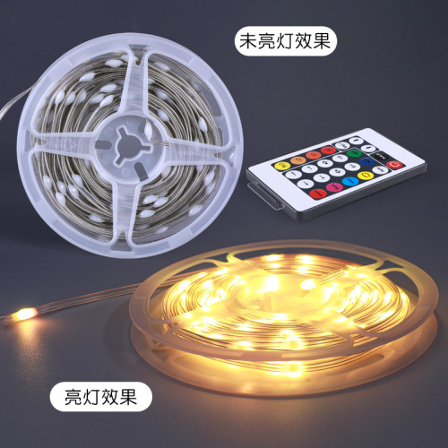 發光彩燈帶七彩爆閃燈led燈串室內聖誕樹燈串氛圍裝飾布置USB串燈 發光彩燈帶七彩爆閃燈led燈串室內聖誕樹燈串氛圍裝飾布置USB串燈