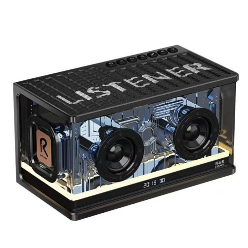 YJ-26無線藍牙音箱低音砲桌面高音質長續航大功率機甲風透明音響 YJ-26無線藍牙音箱低音砲桌面高音質長續航大功率機甲風透明音響