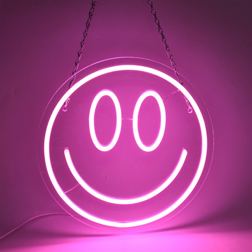 LED表情笑臉PC材質燈牌 氛圍裝飾 房間 客廳掛件 LED表情笑臉PC材質燈牌 氛圍裝飾 房間 客廳掛件