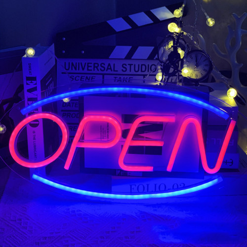 OPEN霓虹燈超高亮營業中商店開業LED廣告牌浮雕霓虹燈牌 OPEN霓虹燈超高亮營業中商店開業LED廣告牌浮雕霓虹燈牌