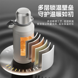 保溫杯大容量男款2024新款戶外運動可攜式超大號水壺男士冬季燜茶壺