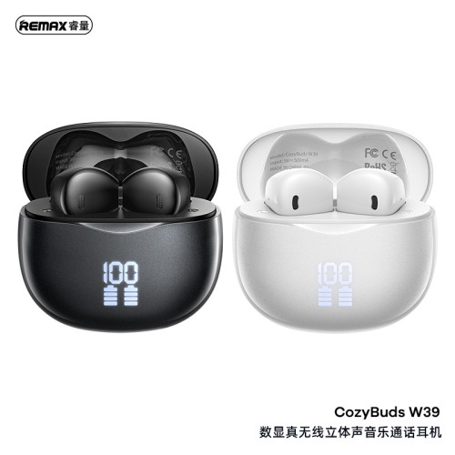 remax 電量顯示真無線藍牙耳機 長續航藍牙5.4手機音樂無線耳機 remax 電量顯示真無線藍牙耳機 長續航藍牙5.4手機音樂無線耳機