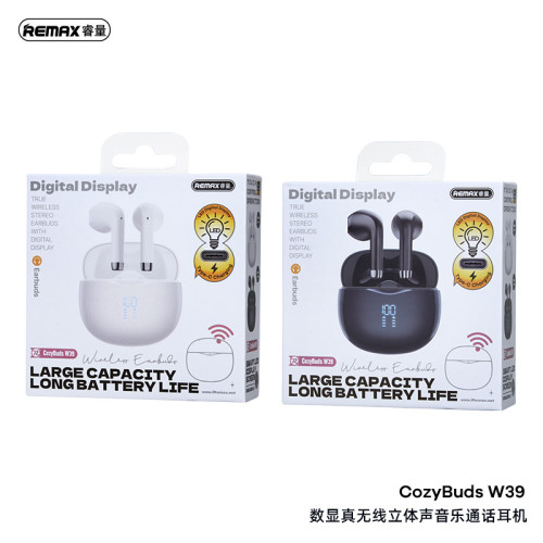remax 電量顯示真無線藍牙耳機 長續航藍牙5.4手機音樂無線耳機 remax 電量顯示真無線藍牙耳機 長續航藍牙5.4手機音樂無線耳機