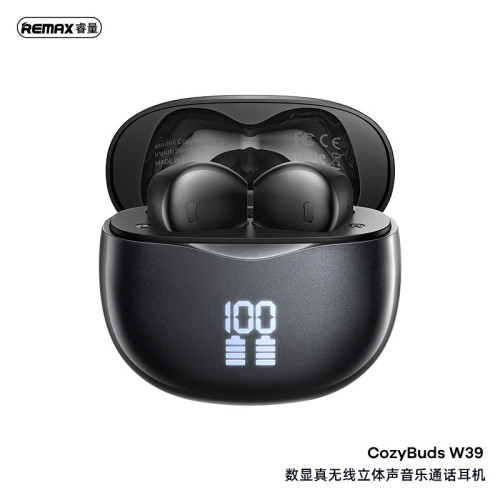 remax 電量顯示真無線藍牙耳機 長續航藍牙5.4手機音樂無線耳機 remax 電量顯示真無線藍牙耳機 長續航藍牙5.4手機音樂無線耳機