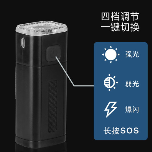 自行車前燈尾燈套裝type-c充電四擋可調節大泛光兒童車夜騎警示燈