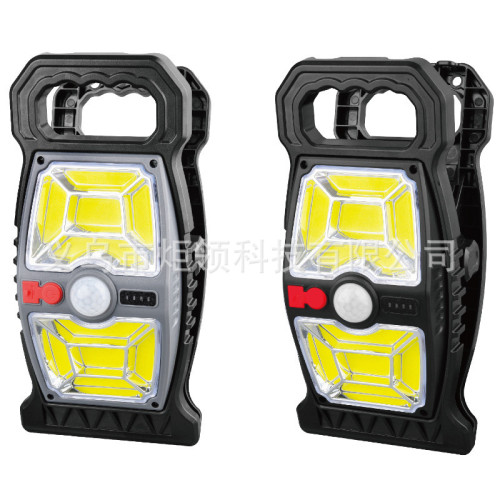 戶外太陽人體感應燈家用太陽能庭院燈戶外花園露營夾子燈 戶外太陽人體感應燈家用太陽能庭院燈戶外花園露營夾子燈