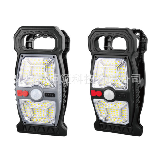 戶外太陽人體感應燈家用太陽能庭院燈戶外花園露營夾子燈 戶外太陽人體感應燈家用太陽能庭院燈戶外花園露營夾子燈