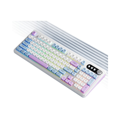 炫光V101鍵盤機械手感三模連接靜音按鍵薄膜鍵鼠套裝電腦辦公專用