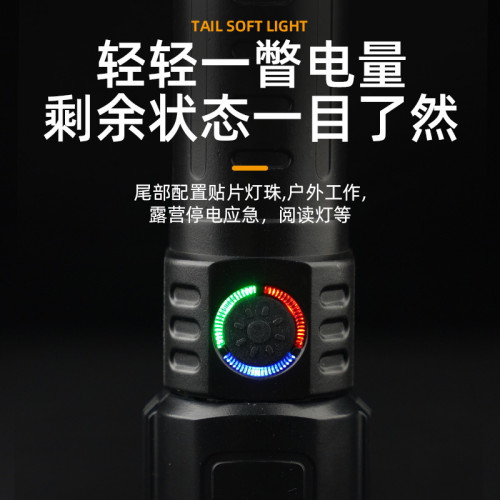 便捷充電遠射ABS強光調焦手電筒戶外迷你LED多功能變焦