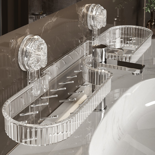 吸盤水龍頭置物架衛生間浴室厠所洗手間洗手台牆上免打孔收納掛架 吸盤水龍頭置物架衛生間浴室厠所洗手間洗手台牆上免打孔收納掛架