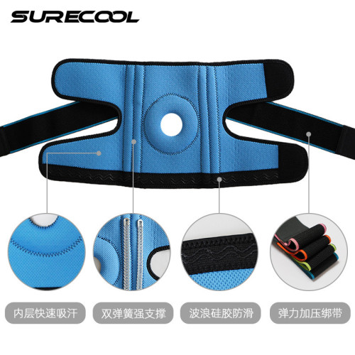 纏繞加壓式護膝籃球健身登山騎行雙彈簧支撐膝關節髕骨半月板護具 纏繞加壓式護膝籃球健身登山騎行雙彈簧支撐膝關節髕骨半月板護具