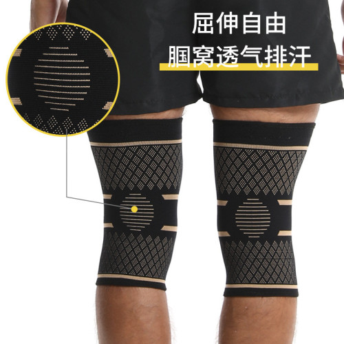 含銅尼龍髖骨護膝防滑透氣吸汗騎行跑步登山護具運動護高彈針織膝 含銅尼龍髖骨護膝防滑透氣吸汗騎行跑步登山護具運動護高彈針織膝