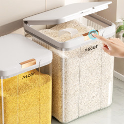 裝米桶食品級家用防蟲防潮密封20斤高級米面存儲容器米缸箱儲物罐