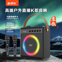 爆款戶外專業K歌藍牙音箱可攜式無線卡拉OK藍牙音響廠