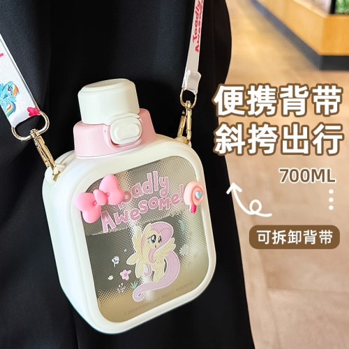 水杯女2025新款高顔值吸管杯學生上學專用可攜式防摔水壺 水杯女2025新款高顔值吸管杯學生上學專用可攜式防摔水壺