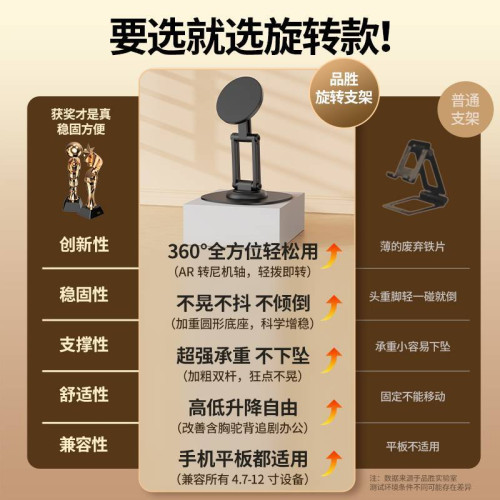 品勝磁吸magsafe支架手機桌面平板支撐架可旋轉折曡360度小巧便捷 品勝磁吸magsafe支架手機桌面平板支撐架可旋轉折曡360度小巧便捷