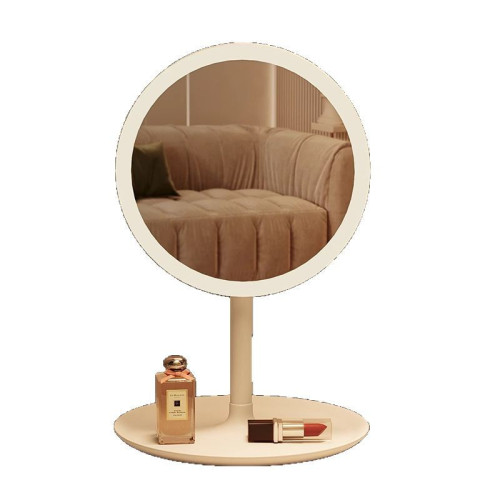 led化妝鏡子學生宿舍帶燈桌上型桌面補光小鏡子女生可攜式梳妝鏡收納 led化妝鏡子學生宿舍帶燈桌上型桌面補光小鏡子女生可攜式梳妝鏡收納