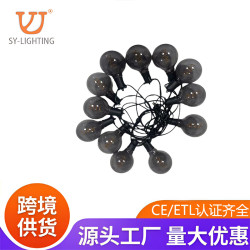 新款聖誕節日婚慶調光燈串暖光氛圍裝飾庭院燈G95led串燈