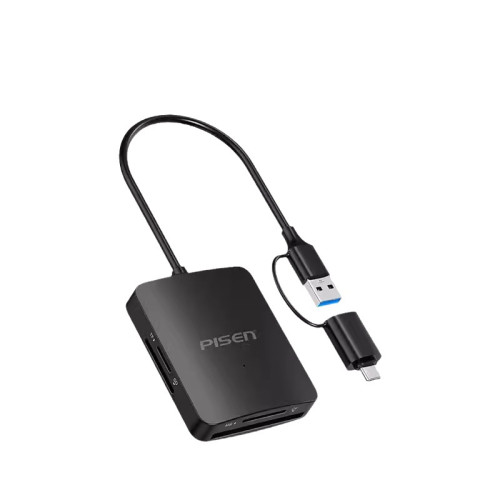 品勝讀卡器四合一cf卡sd高速usb3.0otg安卓typec手機ms轉換多功能