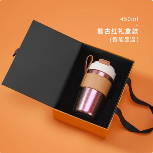 純鈦智能咖啡保溫杯隨行杯女新款水杯可攜式手提拿鐵杯子男精緻 純鈦智能咖啡保溫杯隨行杯女新款水杯可攜式手提拿鐵杯子男精緻