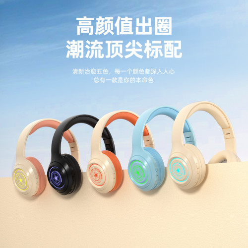 爆款頭戴式藍牙耳機無線降噪音樂運動電競通用