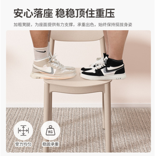 塑膠椅子靠背加厚餐椅家用舒服久坐餐桌椅可曡放商用餐廳麻將凳子 塑膠椅子靠背加厚餐椅家用舒服久坐餐桌椅可曡放商用餐廳麻將凳子